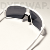 Kép 11/13 - DYESWAP 601 Gradient Zöld sport napszemüveg fehér kerettel, polarizált Category 3 UV400 védő lencsével a 2024-es kollekció részeként5