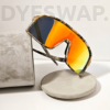 Kép 2/11 - DYESWAP 601 Military Narancs sport napszemüveg terepmintás kerettel, polarizált gradient narancssárga Category 3 UV400 védő lencsével, kifejezetten a kültéri használatra tervezve2
