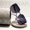 Kép 2/13 - DYESWAP 609 Lila Ombre női napszemüveg, elegáns ezüst kiegészítőkkel, finom csiszolású ombre lencsével, UV400 védelemmel és Category 2 szűrőkategóriával1