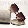 Kép 11/13 - DYESWAP 628 Barna Ombre elegáns női napszemüveg, kifinomult aranyozott dupla szárral és UV400 védelemmel ellátott barna ombre lencsével a mindennapi stílushoz és védelemhez.7