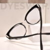 Kép 4/7 - DYESWAP 644 fekete cat eye kékfény szűrő szemüveg3