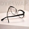 Kép 6/7 - DYESWAP 644 fekete cat eye kékfény szűrő szemüveg5