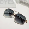 Kép 4/8 - DYESWAP 806 zöld ombre unisex aviator napszemüveg UV400