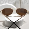 Kép 10/13 - DYESWAP 806 barna unisex aviator napszemüveg UV400