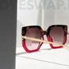 Kép 3/8 - DYESWAP 814 tortoise oversize cat eye női napszemüveg UV400
