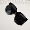 Kép 4/10 - DYESWAP 814 fekete oversize cat eye női napszemüveg UV400