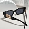 Kép 4/8 - DYESWAP 815 fekete oversize cat eye női napszemüveg UV400