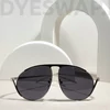 Kép 5/11 - DYESWAP 819 fekete aviator női oversize napszemüveg UV400