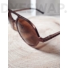 Kép 4/8 - &quot;DYESWAP 223 BRONZ CiRCLE férfi polarizált designer napszemüveg bronz magnézium és alumínium kerettel