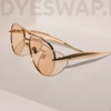 Kép 11/14 - DYESWAP 721 Sand Aviator napszemüveg arany kerettel és homokszínű lencsével – unisex modell 2025