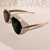 Kép 4/9 - DYESWAP 721 zöld aviator napszemüveg arany kerettel – unisex prémium napszemüveg 2025