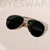 Kép 2/12 - DYESWAP 721 fekete aviator napszemüveg ezüst kerettel – unisex prémium napszemüveg 2025