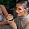 Kép 1/14 - DYESWAP 721 Sand Aviator napszemüveg arany kerettel és homokszínű lencsével – unisex modell 2025