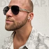 Kép 5/12 - DYESWAP 721 fekete aviator napszemüveg ezüst kerettel – unisex prémium napszemüveg 2025