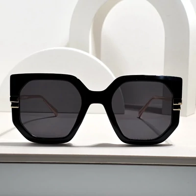 DYESWAP 814 fekete oversize cat eye női