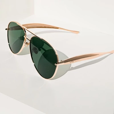 DYESWAP 721 zöld aviator napszemüveg arany kerettel – unisex prémium napszemüveg 2025