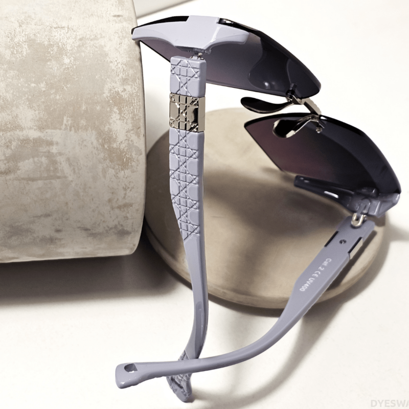 DYESWAP 609 Lila Ombre női napszemüveg, elegáns ezüst kiegészítőkkel, finom csiszolású ombre lencsével, UV400 védelemmel és Category 2 szűrőkategóriával7