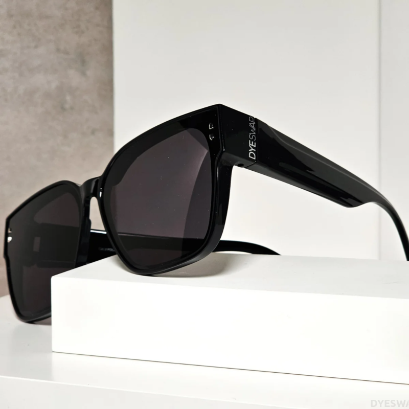 DYESWAP631 Fekete dioptriás szemüvegre illeszkedő polarizált napszemüveg