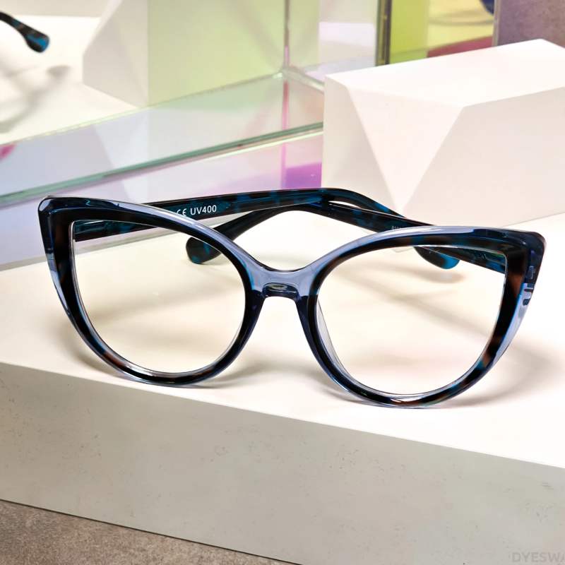 DYESWAP 644 kék ocelot cat eye kékfény szűrő szemüveg3