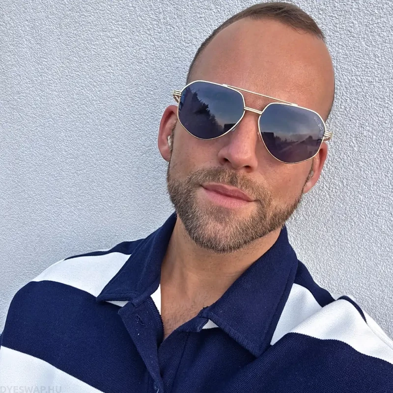 DYESWAP 806 kék unisex aviator napszemüveg UV400
