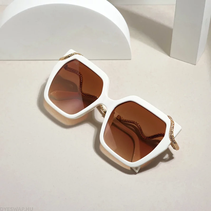 DYESWAP 808 bézs cat eye női napszemüveg UV400