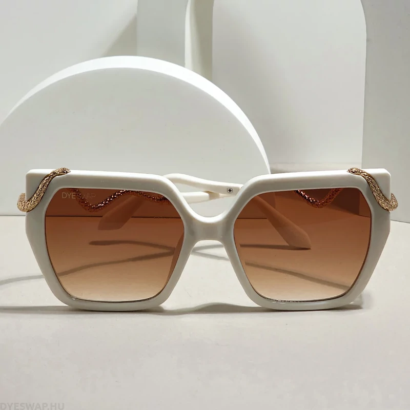 DYESWAP 808 bézs cat eye női napszemüveg UV400