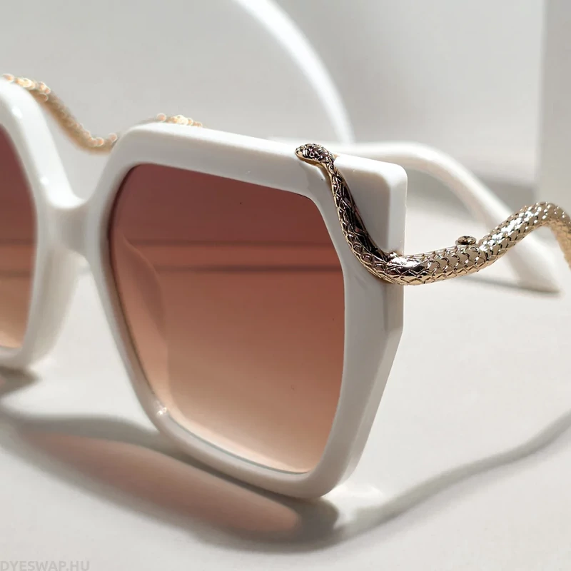 DYESWAP 808 bézs cat eye női napszemüveg UV400