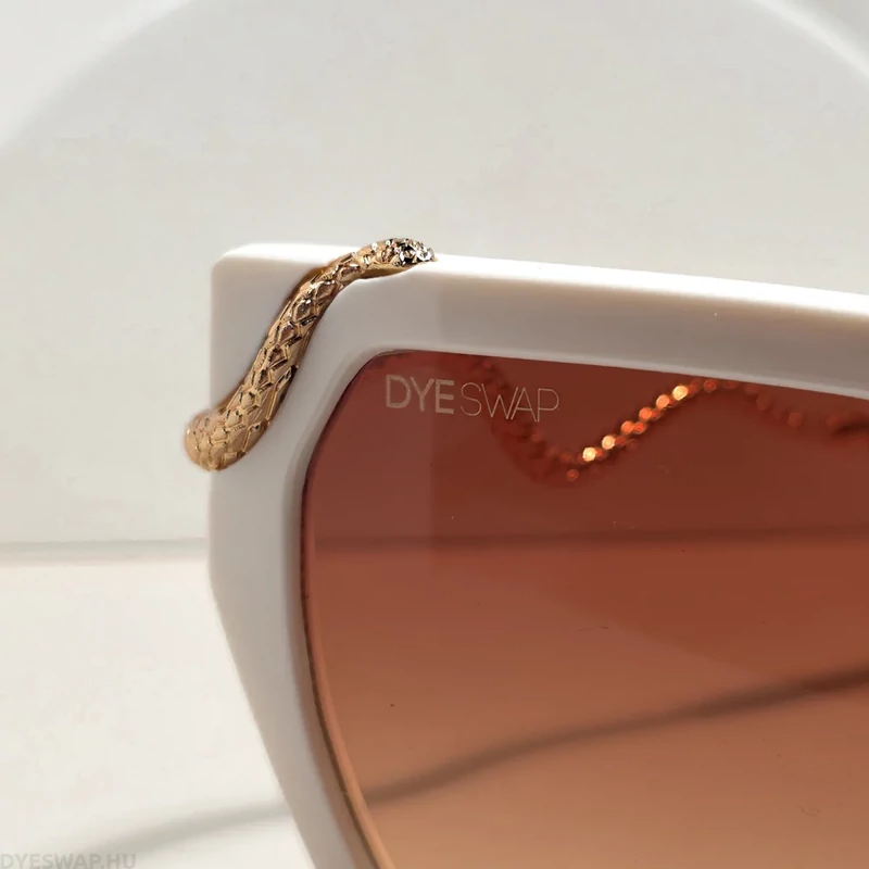 DYESWAP 808 bézs cat eye női napszemüveg UV400