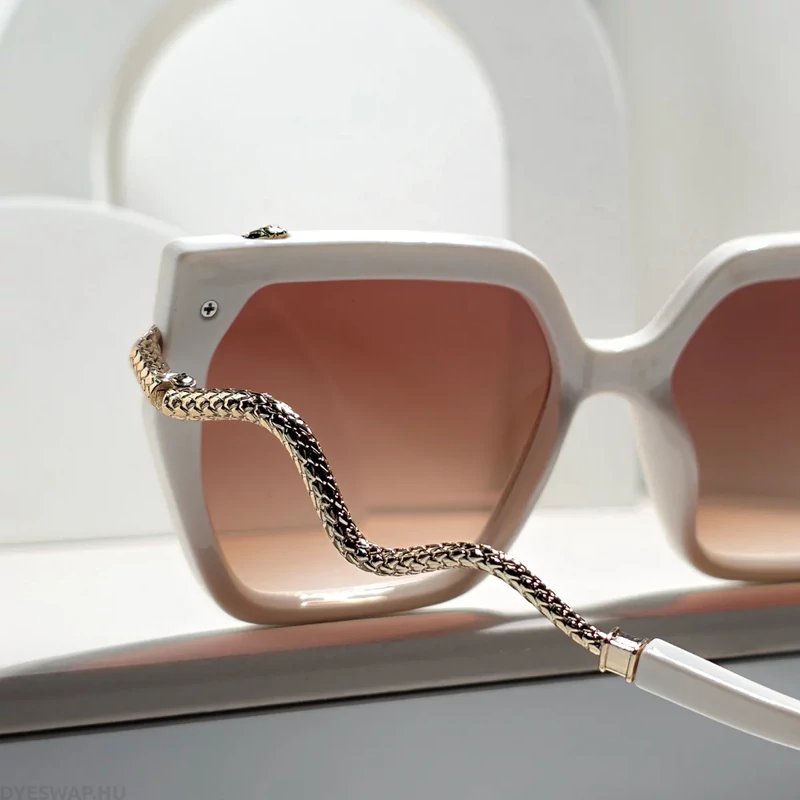 DYESWAP 808 bézs cat eye női napszemüveg UV400