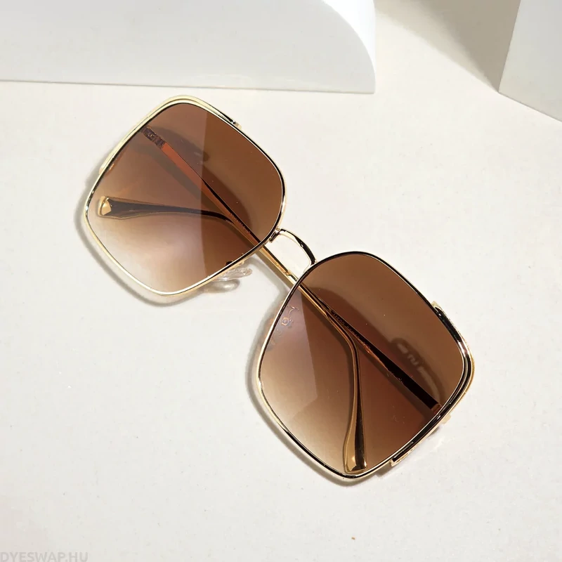 DYESWAP 818 barna női oversize napszemüveg UV400