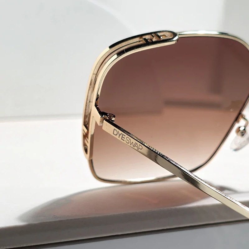 DYESWAP 818 barna női oversize napszemüveg UV400