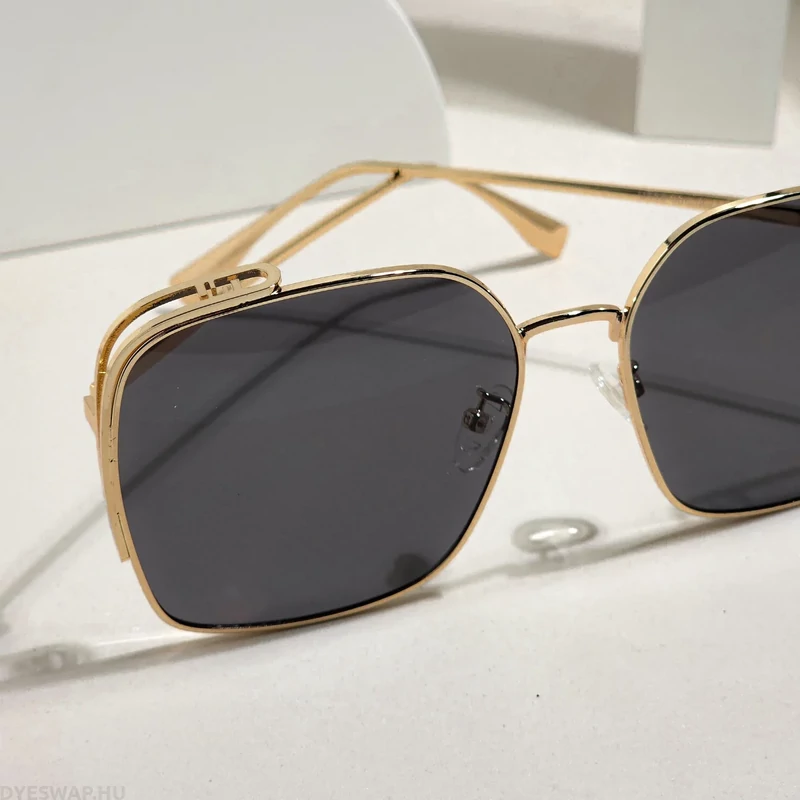 DYESWAP 818 fekete női oversize napszemüveg UV400