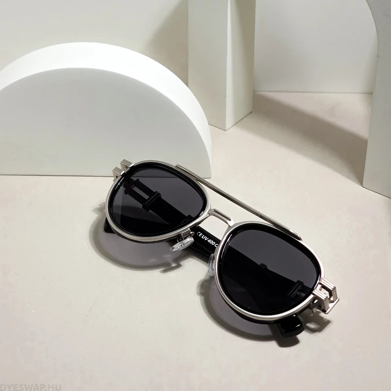  DYESWAP 820 fekete steampunk unisex napszemüveg UV400