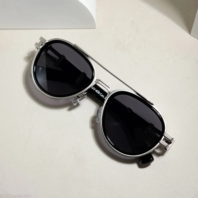  DYESWAP 820 fekete steampunk unisex napszemüveg UV400