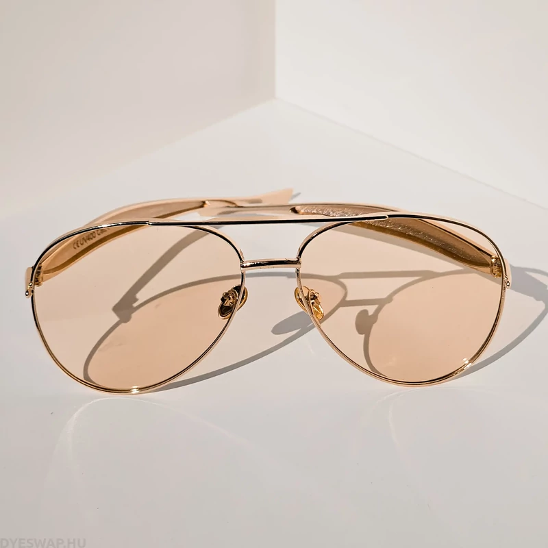 DYESWAP 721 Sand Aviator napszemüveg arany kerettel és homokszínű lencsével – unisex modell 2025