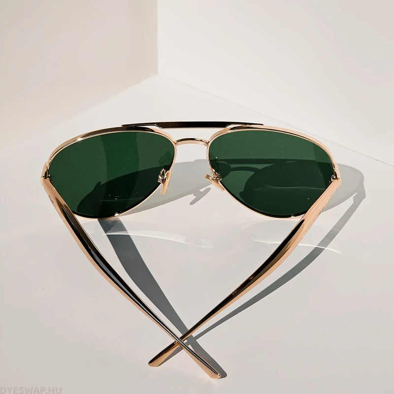 DYESWAP 721 zöld aviator napszemüveg arany kerettel – unisex prémium napszemüveg 2025