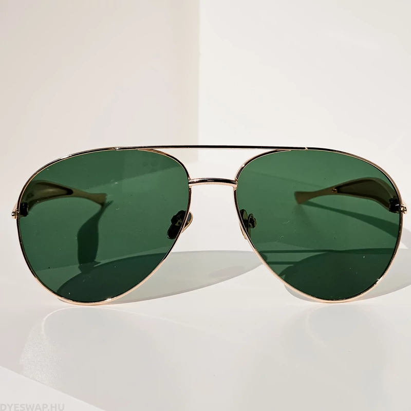 DYESWAP 721 zöld aviator napszemüveg arany kerettel – unisex prémium napszemüveg 2025