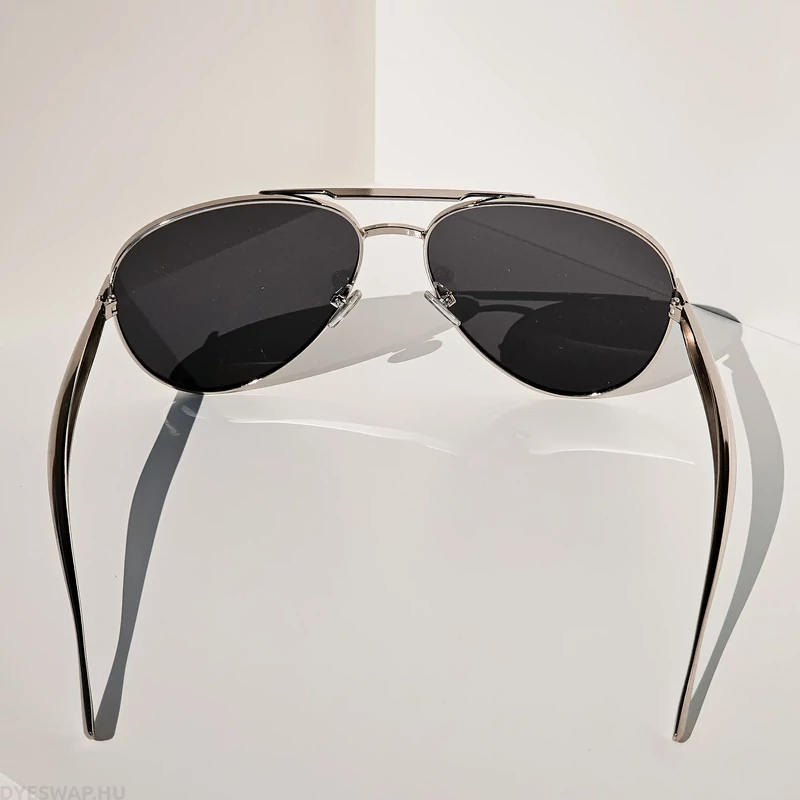 DYESWAP 721 fekete aviator napszemüveg ezüst kerettel – unisex prémium napszemüveg 2025